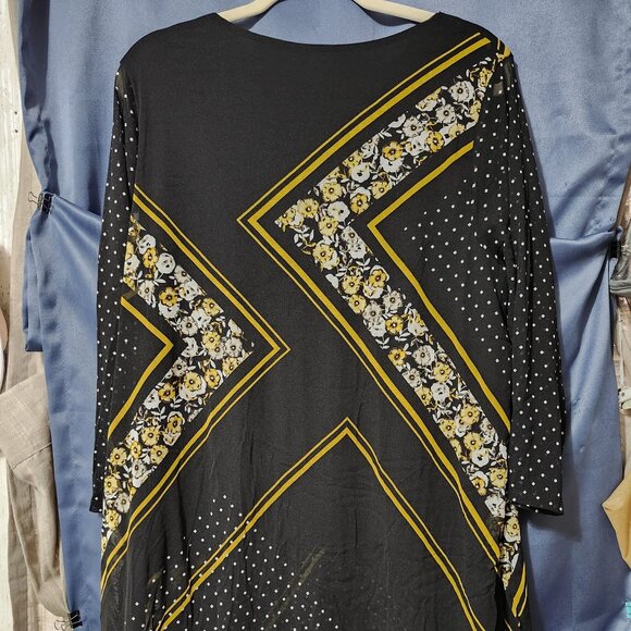 Alfani Women's Printed Mesh Tunic Top - Picture 2 of 10